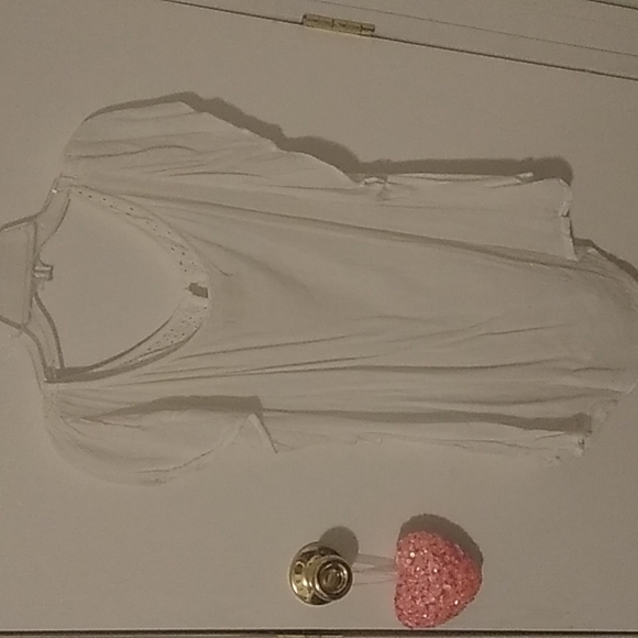 White Ruffled Top - Picture 3 of 3